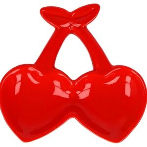 Festive Voice Cherry Shaped Decorative Trinket Tray